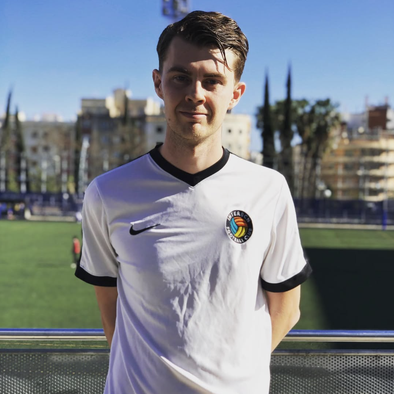 Oliver in his football kit